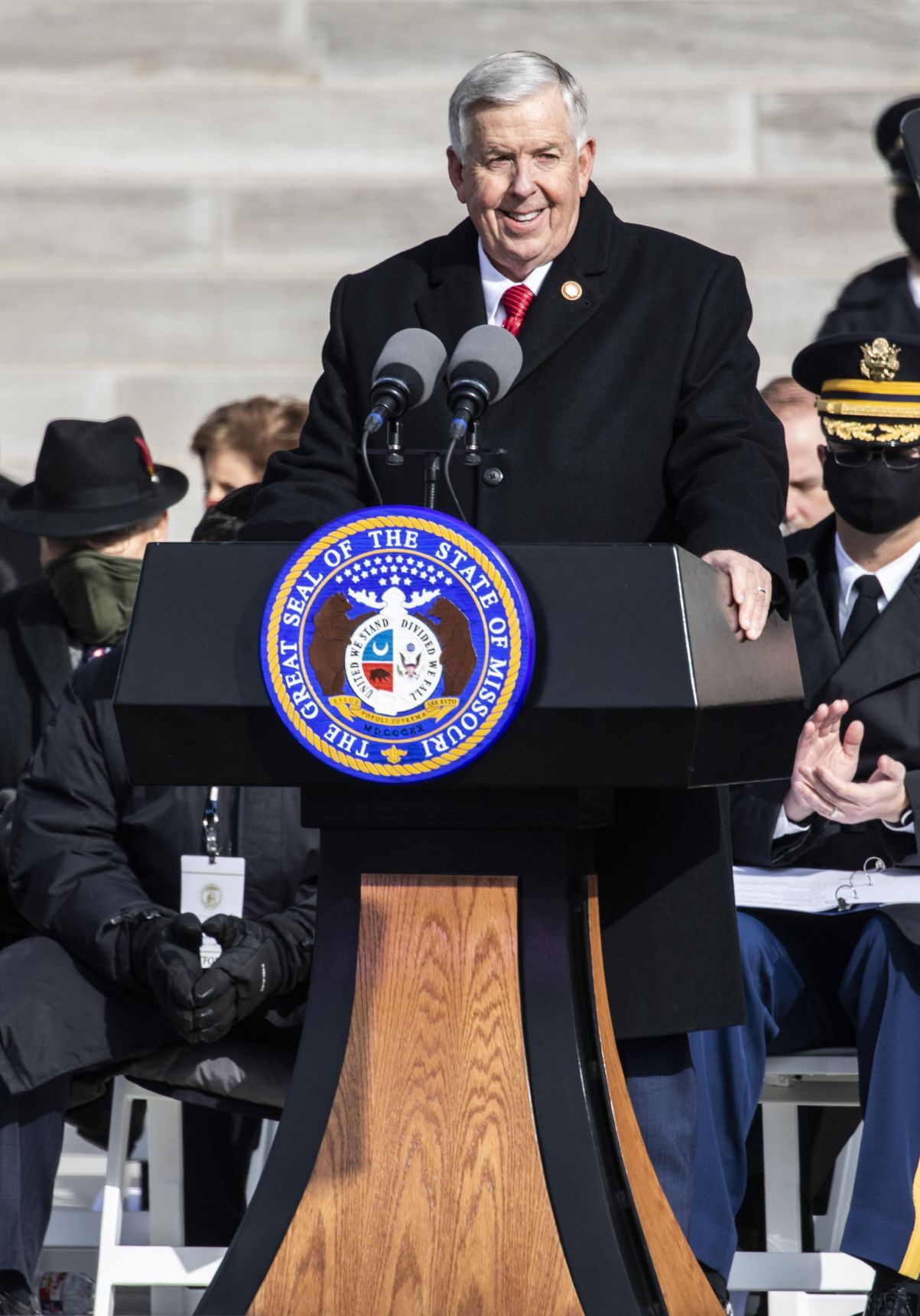 Governor Parson sworn in at Bicentennial Inauguration